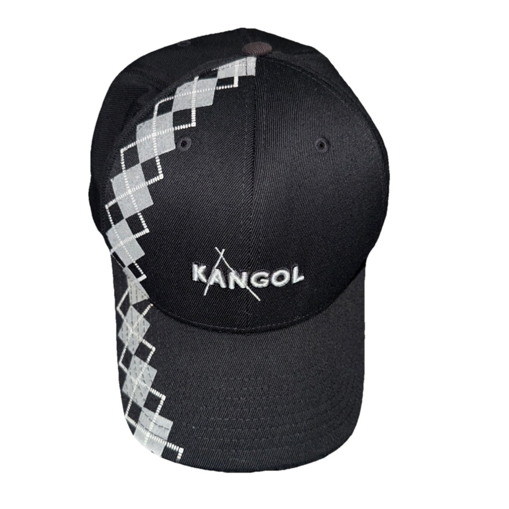 Kangol Cap Black w/Argyle Accent Men's SM/MD